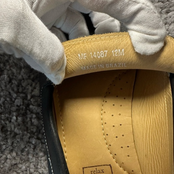 Mercanti Fiorentini Men's Navy Leather Loafers Size 12 - Picture 9 of 9